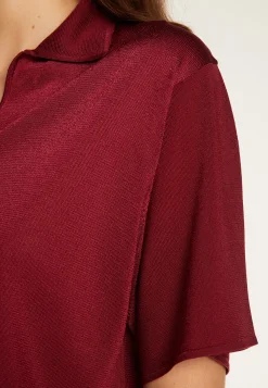 Montagut Chemisiers Et Polos-Polo en fil lumière - Dorita 51-Bordeaux