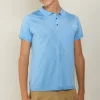 Montagut Polos Et T-Shirts-Polo en Fil Lumière à flèches - Billy 04-Bleu clair