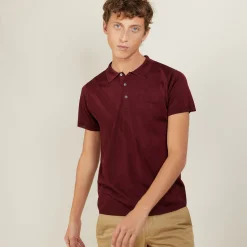 Montagut Polos Et T-Shirts-Polo en Fil Lumière à flèches - Billy 51-Bordeaux