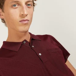 Montagut Polos Et T-Shirts-Polo en Fil Lumière à flèches - Billy 51-Bordeaux