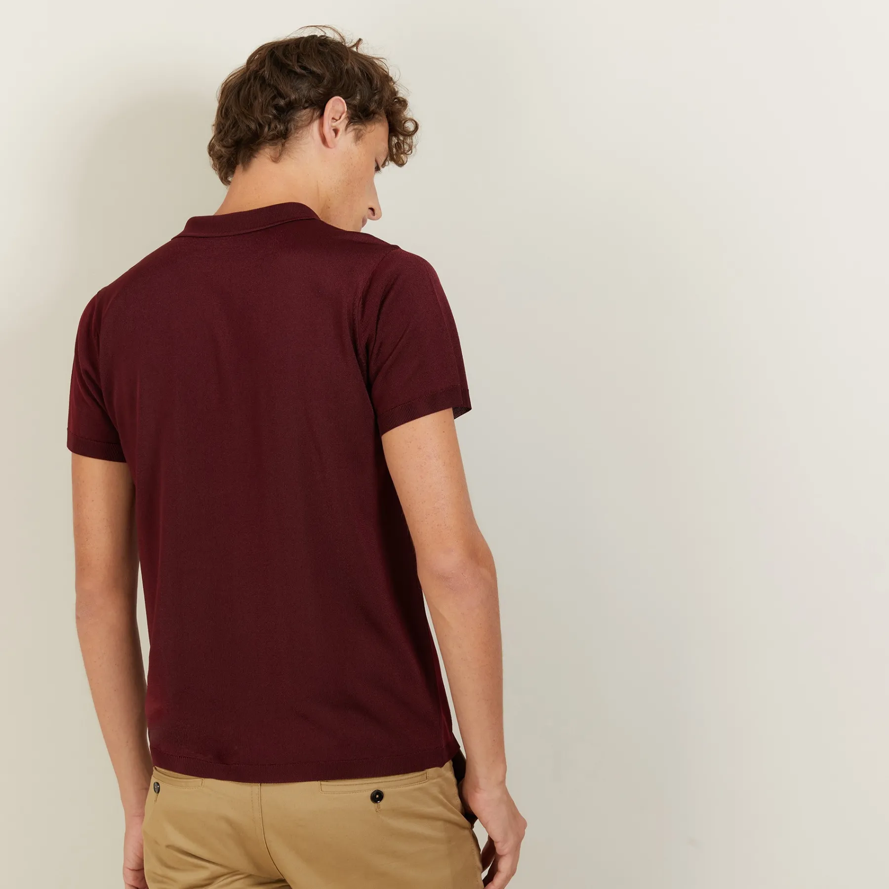 Montagut Polos Et T-Shirts-Polo en Fil Lumière à flèches - Billy 51-Bordeaux