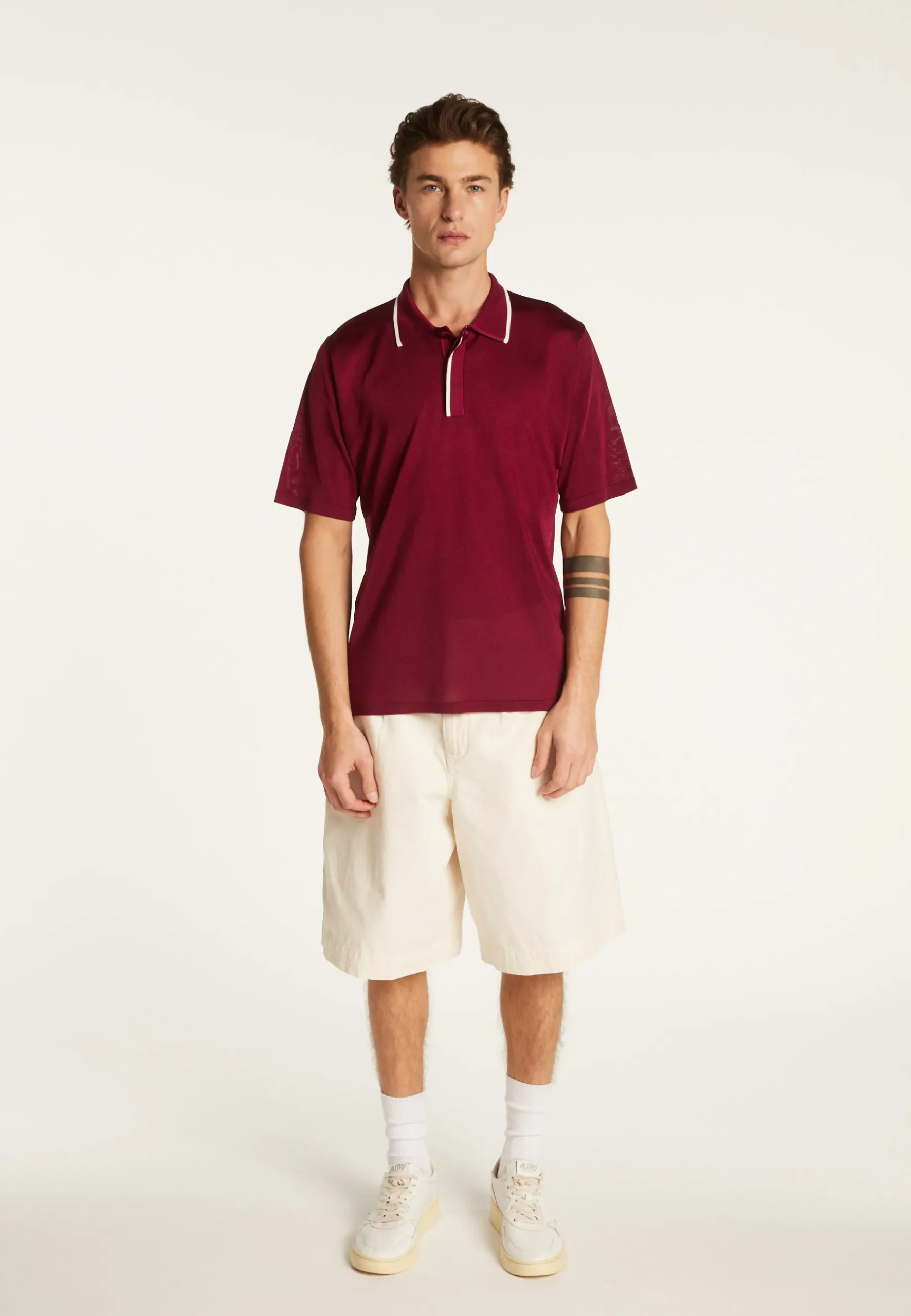Montagut Le Fil Lumière®-Polo en fil lumière - Malcom 51-Bordeaux