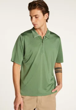 Montagut Polos Et T-Shirts-Polo en fil lumière - Manolo 83-Kaki