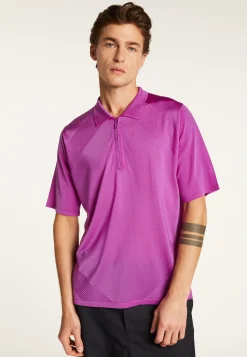 Montagut Polos Et T-Shirts-Polo en fil lumière - Manolo 16-Violet clair
