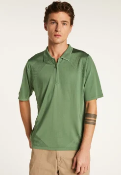 Montagut Polos Et T-Shirts-Polo en fil lumière - Manolo 83-Kaki