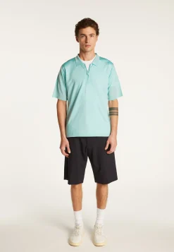 Montagut Polos Et T-Shirts-Polo en fil lumière - Manolo 23-Vert clair