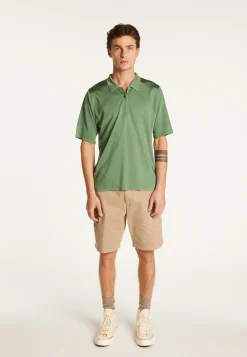 Montagut Polos Et T-Shirts-Polo en fil lumière - Manolo 83-Kaki