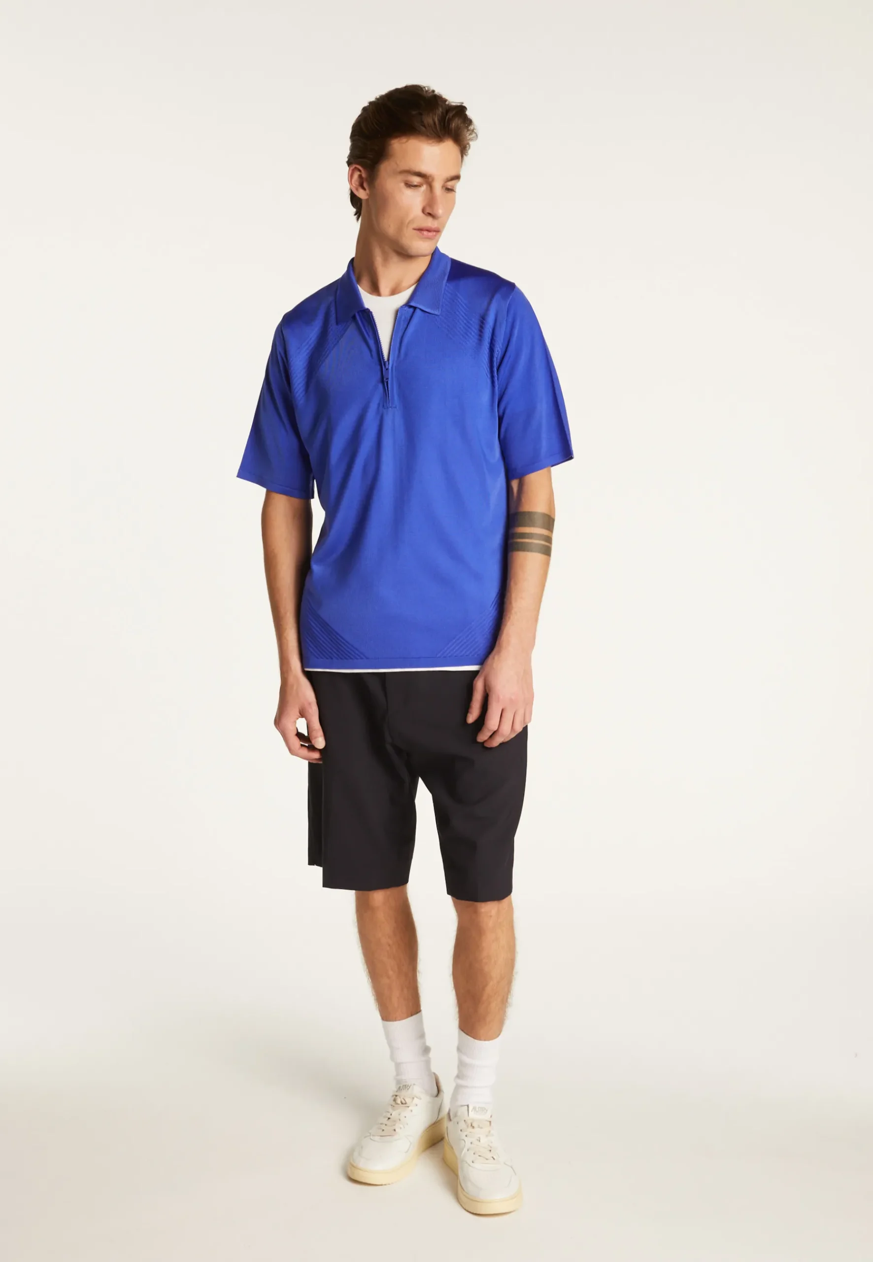 Montagut Polos Et T-Shirts-Polo en fil lumière - Manolo 48-Bleu roi