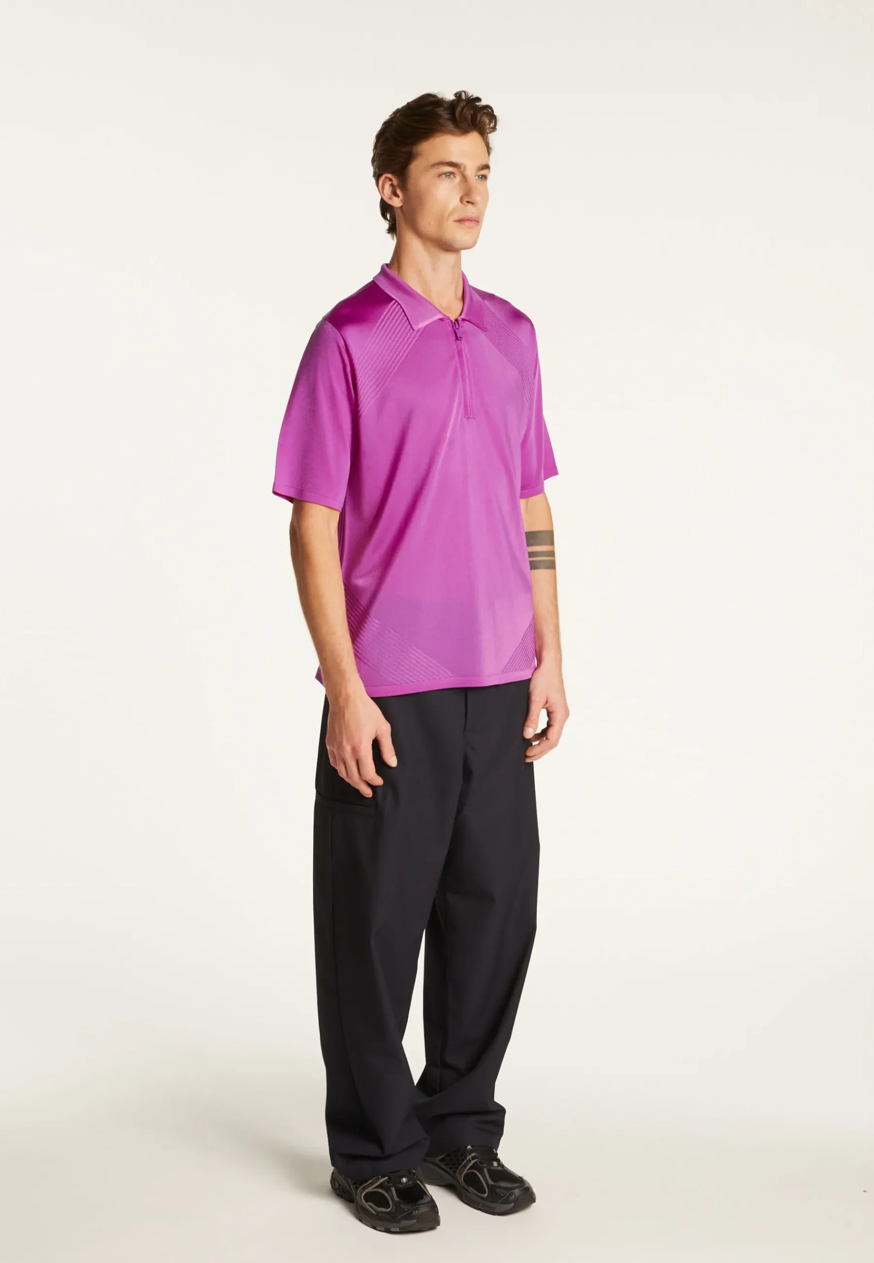 Montagut Polos Et T-Shirts-Polo en fil lumière - Manolo 16-Violet clair