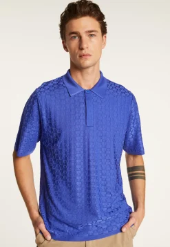 Montagut Le Fil Lumière®-Polo en fil lumière - Matt 48-Bleu roi