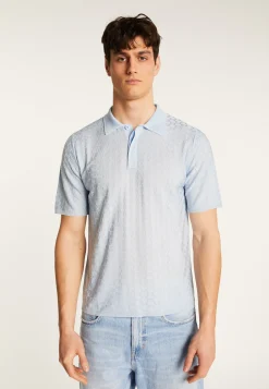 Montagut Le Fil Lumière®-Polo en fil lumière - Matt 77-Bleu ciel