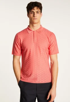 Montagut Le Fil Lumière®-Polo en fil lumière - Matt 25-Rose moyen