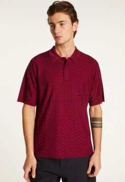 Montagut Le Fil Lumière®-Polo en fil lumière - Matt 51-Bordeaux