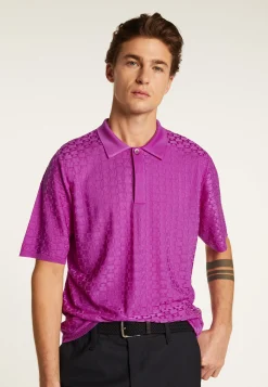 Montagut Le Fil Lumière®-Polo en fil lumière - Matt 16-Violet clair