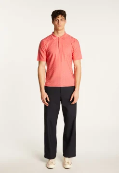 Montagut Le Fil Lumière®-Polo en fil lumière - Matt 25-Rose moyen