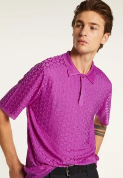 Montagut Le Fil Lumière®-Polo en fil lumière - Matt 16-Violet clair