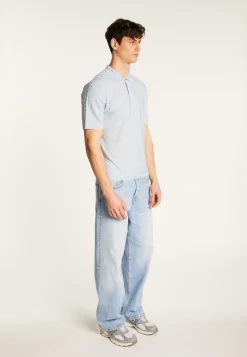 Montagut Le Fil Lumière®-Polo en fil lumière - Matt 77-Bleu ciel