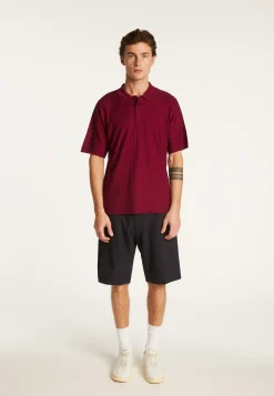 Montagut Le Fil Lumière®-Polo en fil lumière - Matt 51-Bordeaux