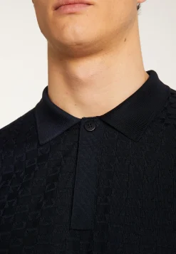 Montagut Le Fil Lumière®-Polo en fil lumière - Matt 05-Bleu marine