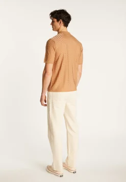 Montagut Le Fil Lumière®-Polo en fil lumière - Matt 88-Camel