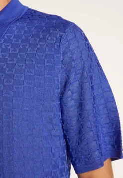 Montagut Le Fil Lumière®-Polo en fil lumière - Matt 48-Bleu roi