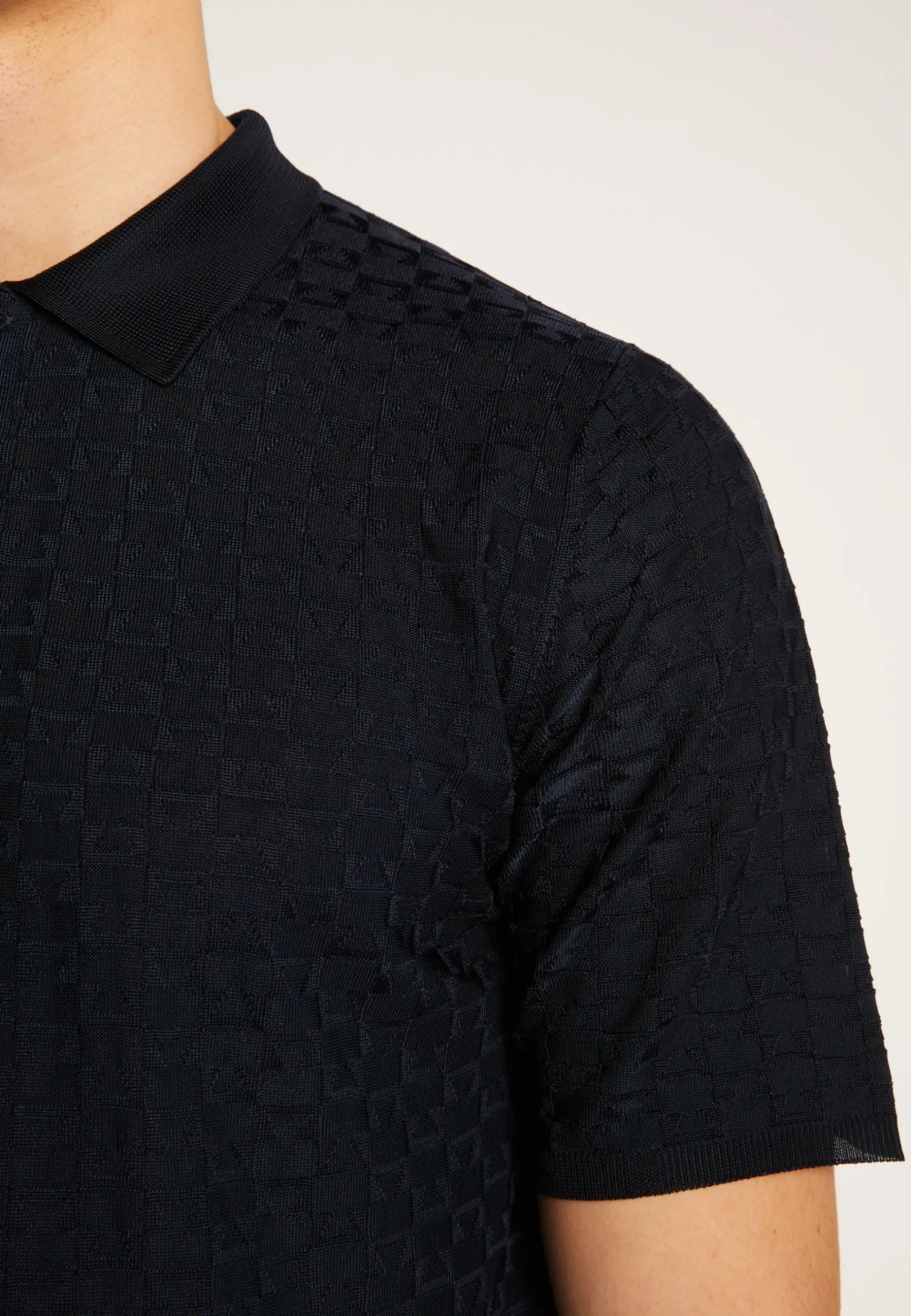 Montagut Le Fil Lumière®-Polo en fil lumière - Matt 05-Bleu marine