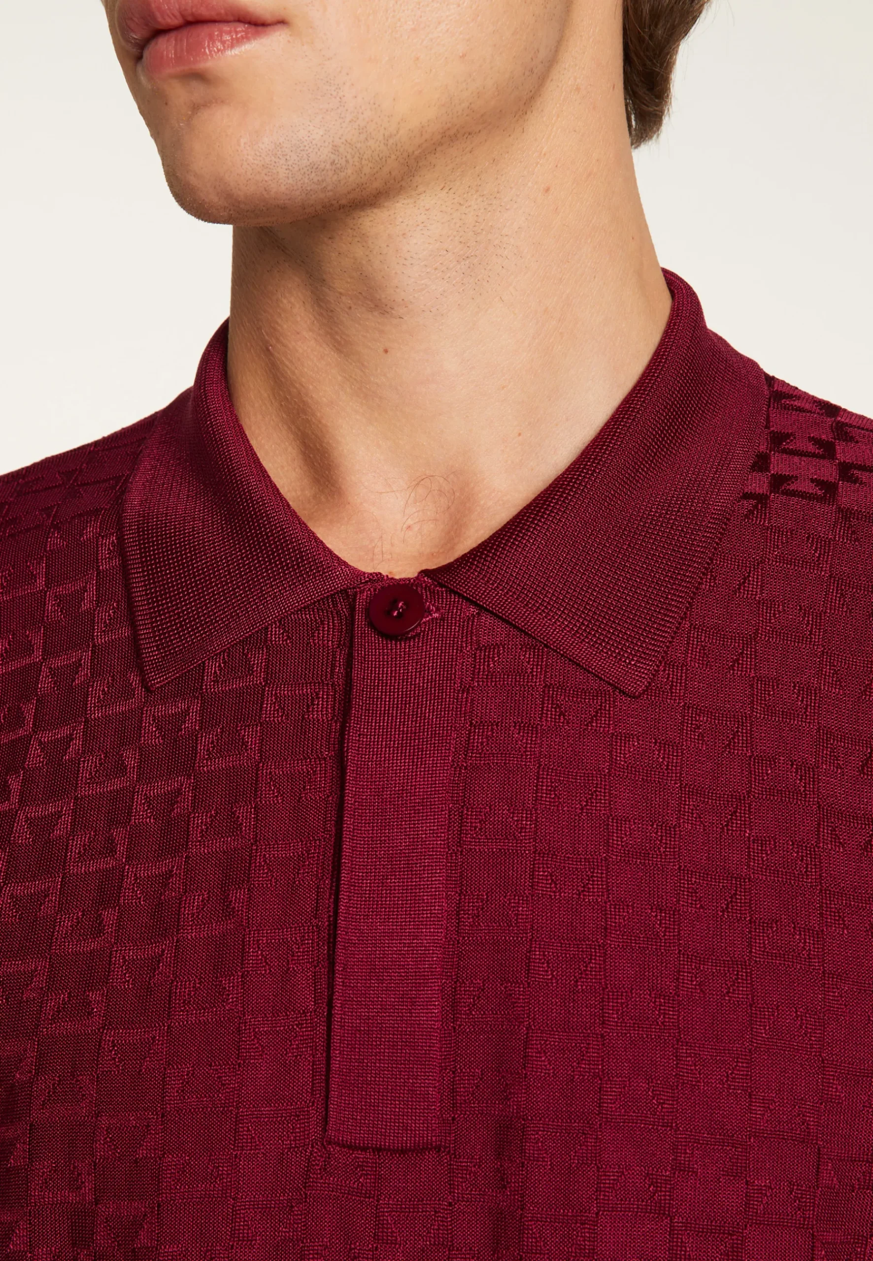 Montagut Le Fil Lumière®-Polo en fil lumière - Matt 51-Bordeaux