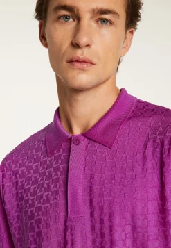 Montagut Le Fil Lumière®-Polo en fil lumière - Matt 16-Violet clair
