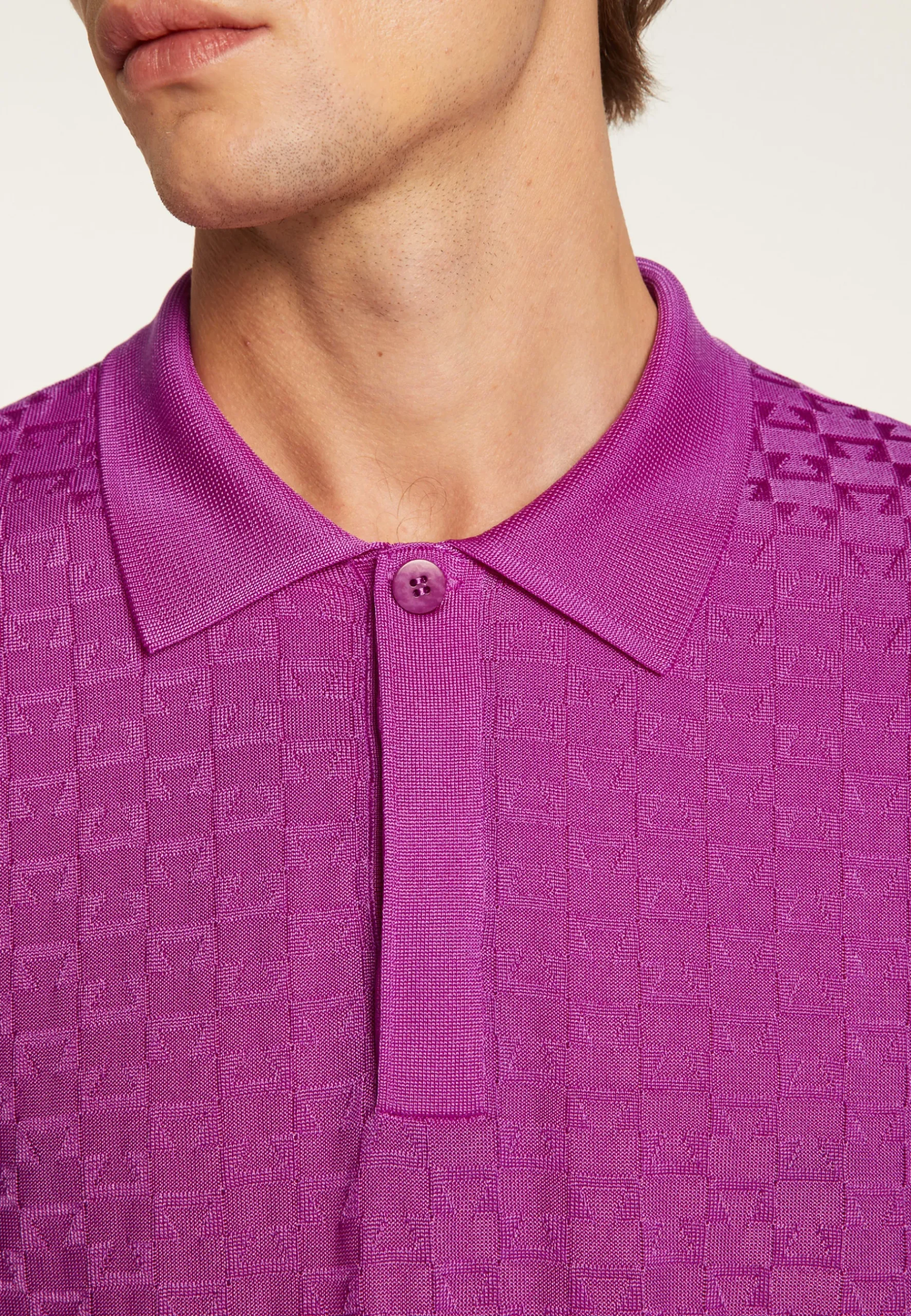Montagut Le Fil Lumière®-Polo en fil lumière - Matt 16-Violet clair
