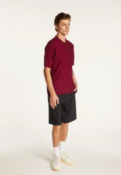 Montagut Le Fil Lumière®-Polo en fil lumière - Matt 51-Bordeaux