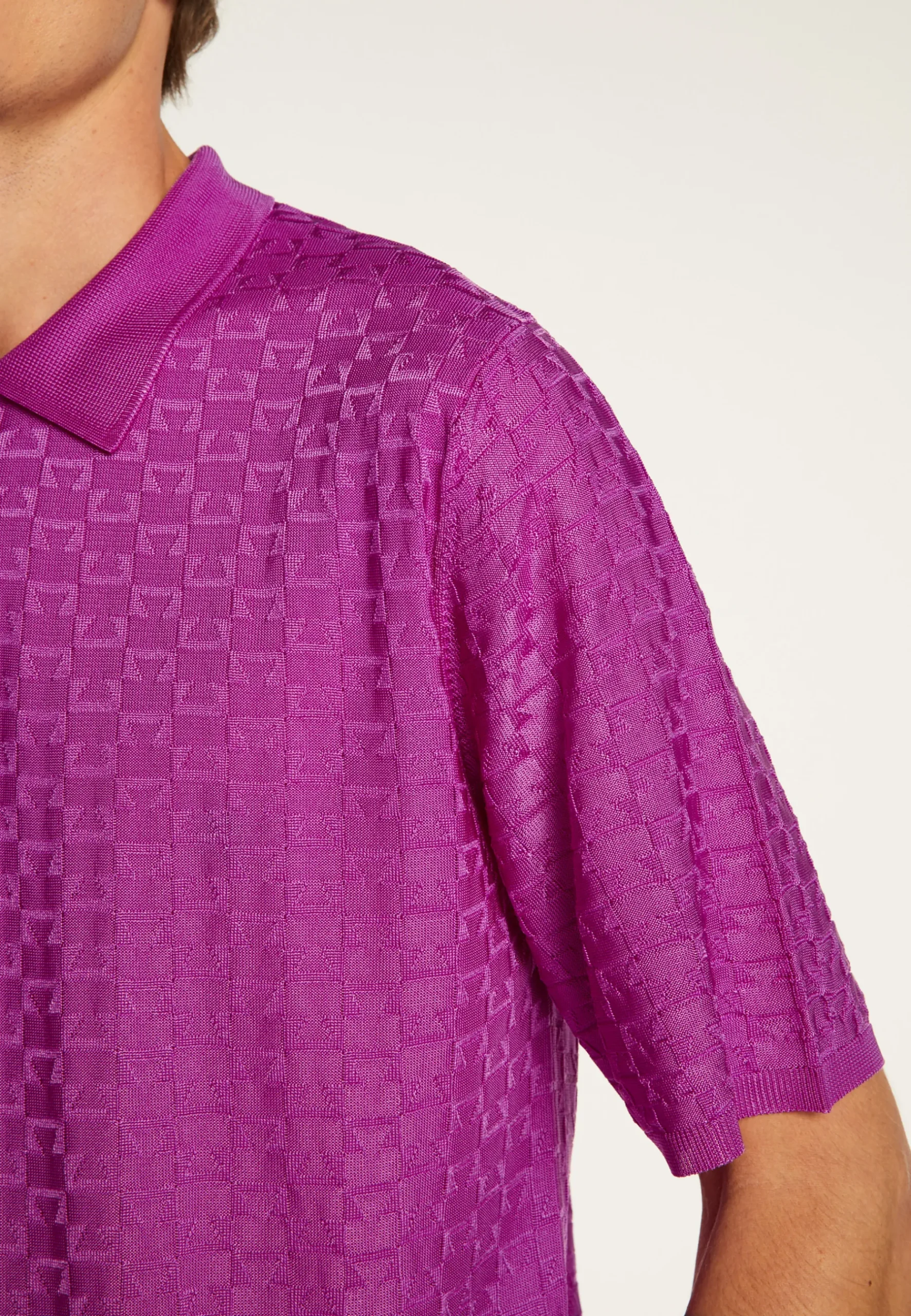Montagut Le Fil Lumière®-Polo en fil lumière - Matt 16-Violet clair