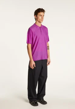 Montagut Le Fil Lumière®-Polo en fil lumière - Matt 16-Violet clair