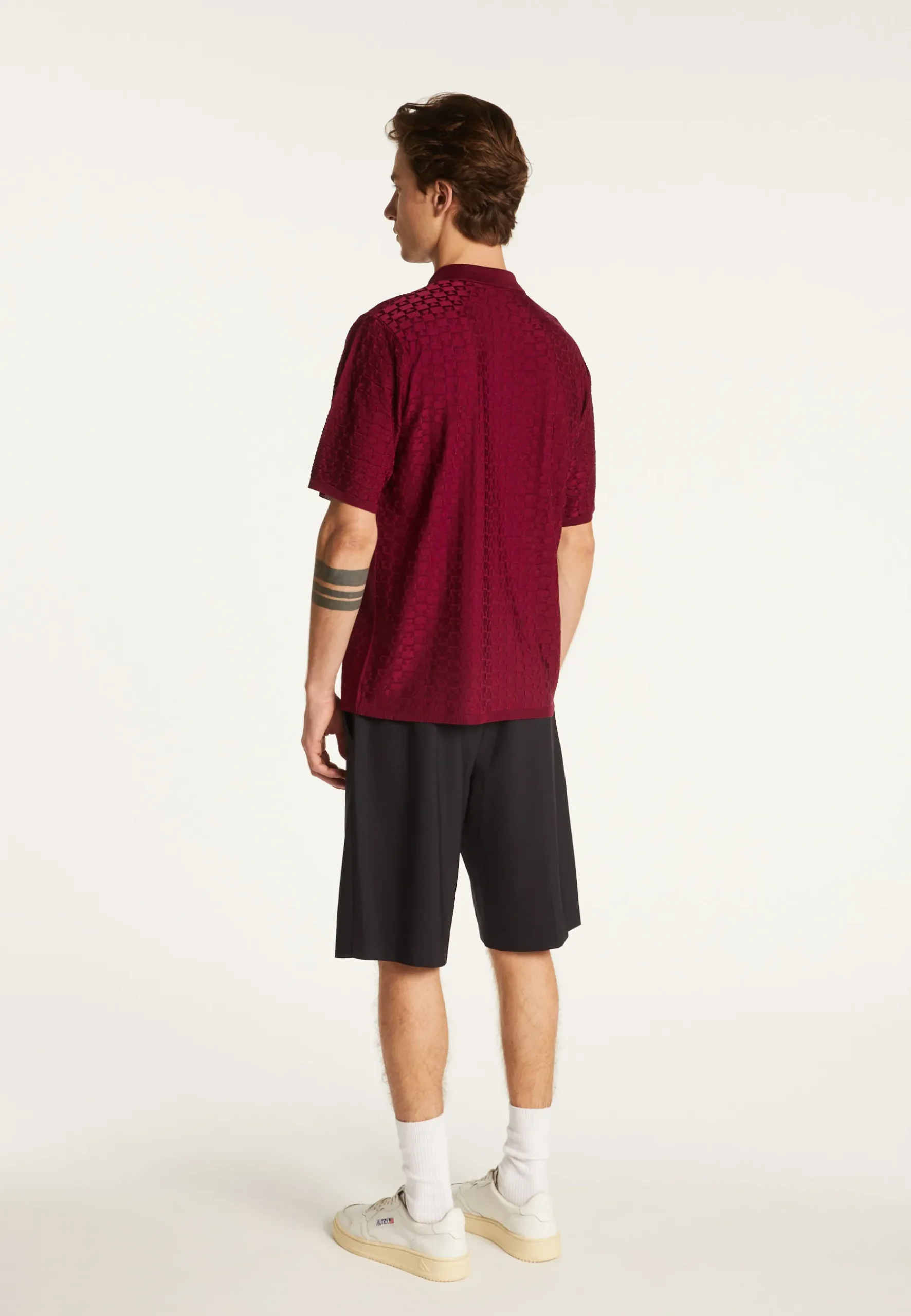 Montagut Le Fil Lumière®-Polo en fil lumière - Matt 51-Bordeaux