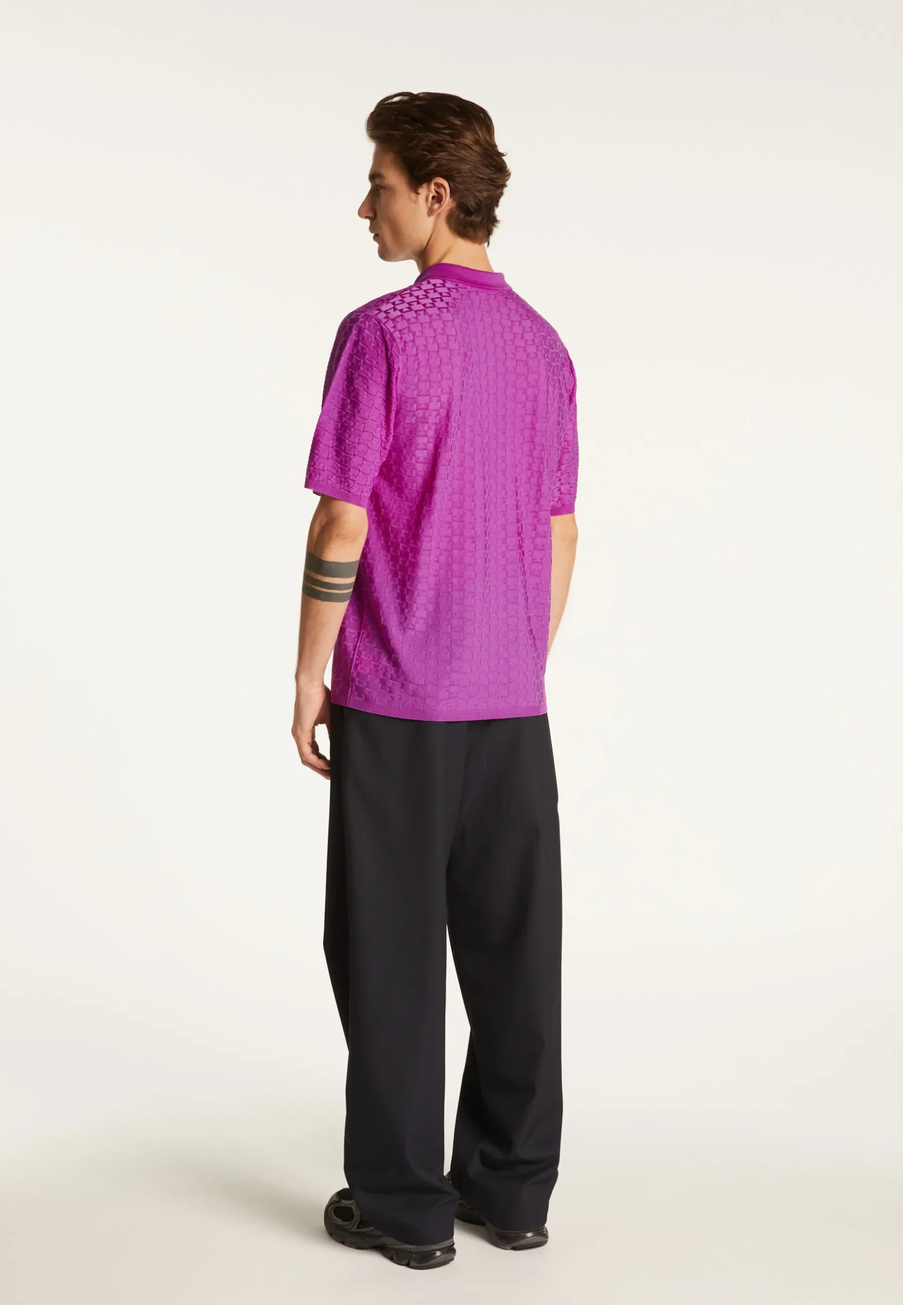 Montagut Le Fil Lumière®-Polo en fil lumière - Matt 16-Violet clair
