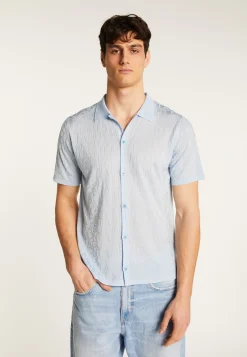 Montagut Le Fil Lumière®-Polo en fil lumière - Matthew 77-Bleu ciel