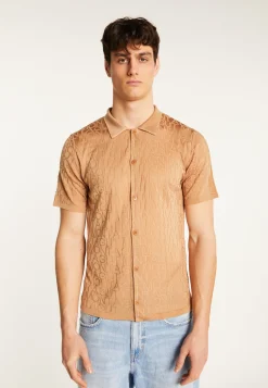 Montagut Le Fil Lumière®-Polo en fil lumière - Matthew 88-Camel
