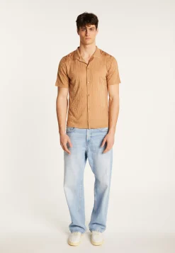 Montagut Le Fil Lumière®-Polo en fil lumière - Matthew 88-Camel