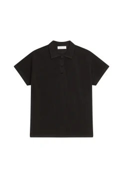 Montagut Chemisiers Et Polos-Polo en fil lumière - Melisse 01-Noir