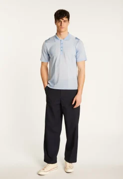 Montagut Polos Et T-Shirts-Polo en fil lumière - Milan 77-Bleu ciel
