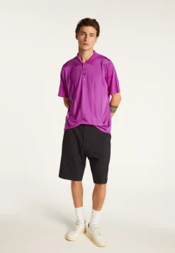 Montagut Polos Et T-Shirts-Polo en fil lumière - Milan 16-Violet clair