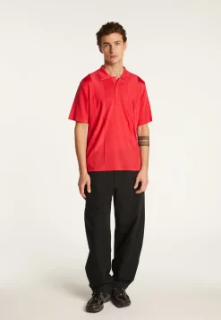 Montagut Polos Et T-Shirts-Polo en fil lumière - Milan 19-Rouge clair