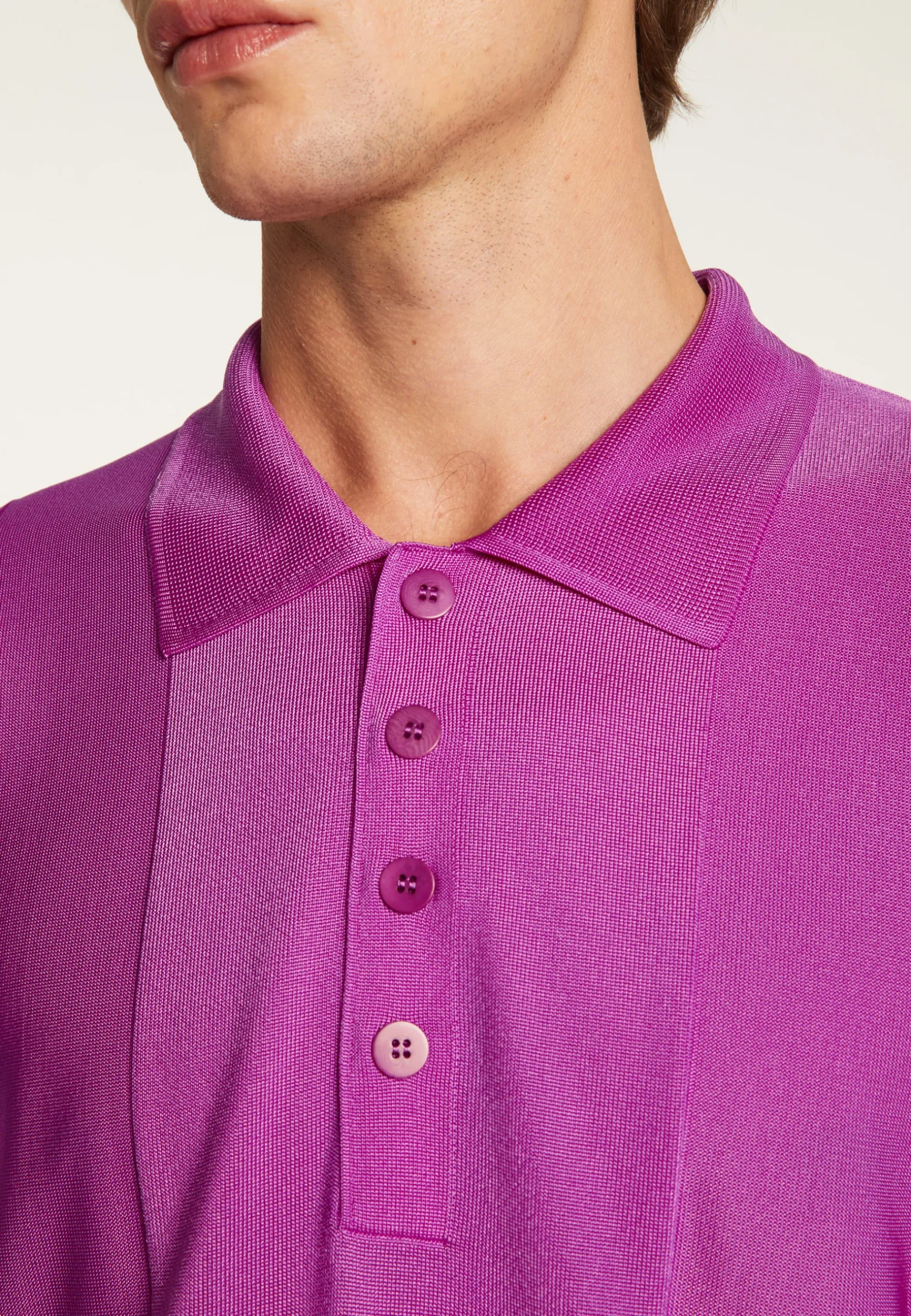 Montagut Polos Et T-Shirts-Polo en fil lumière - Milan 16-Violet clair