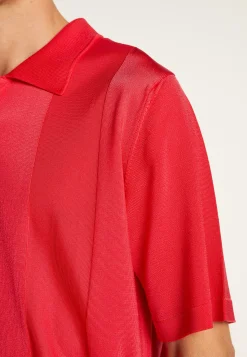 Montagut Polos Et T-Shirts-Polo en fil lumière - Milan 19-Rouge clair