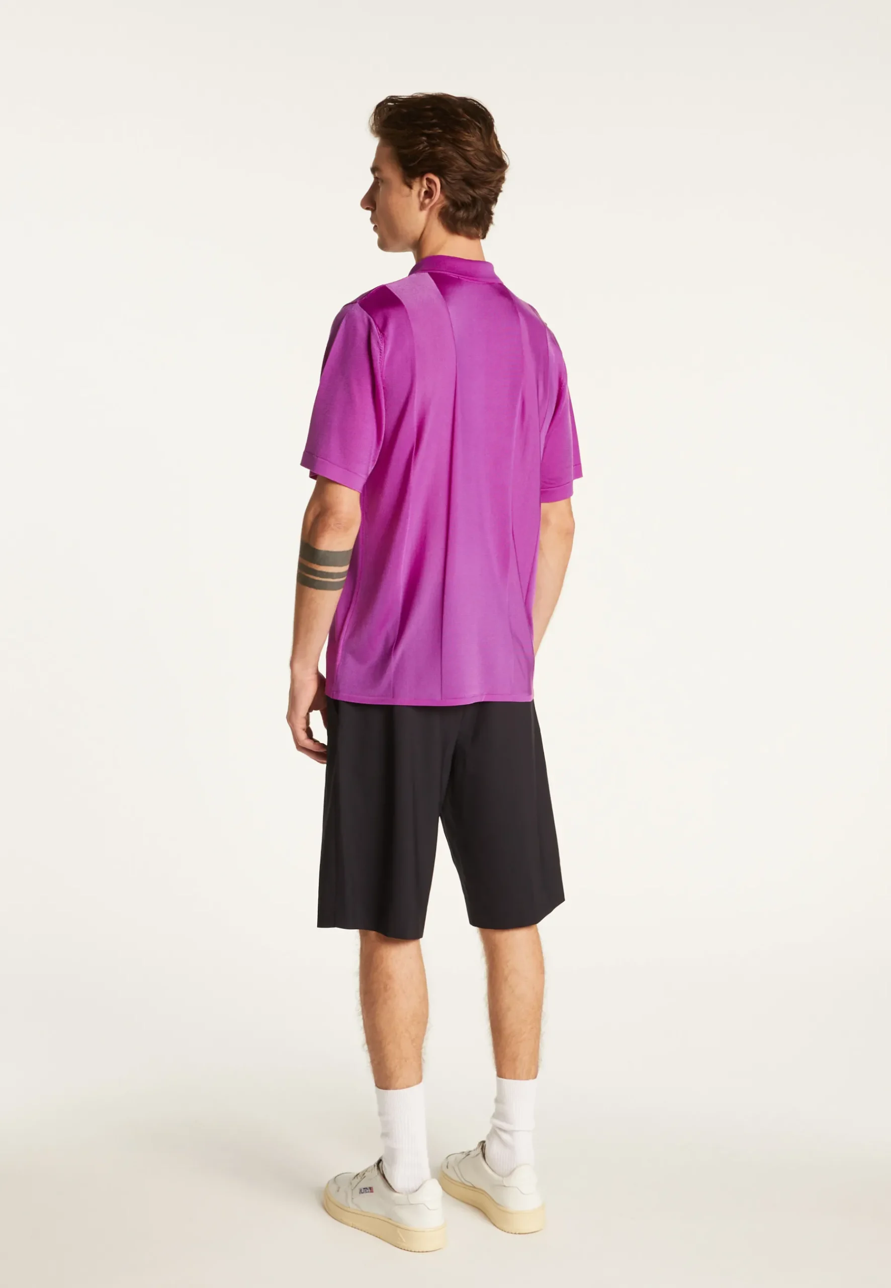 Montagut Polos Et T-Shirts-Polo en fil lumière - Milan 16-Violet clair