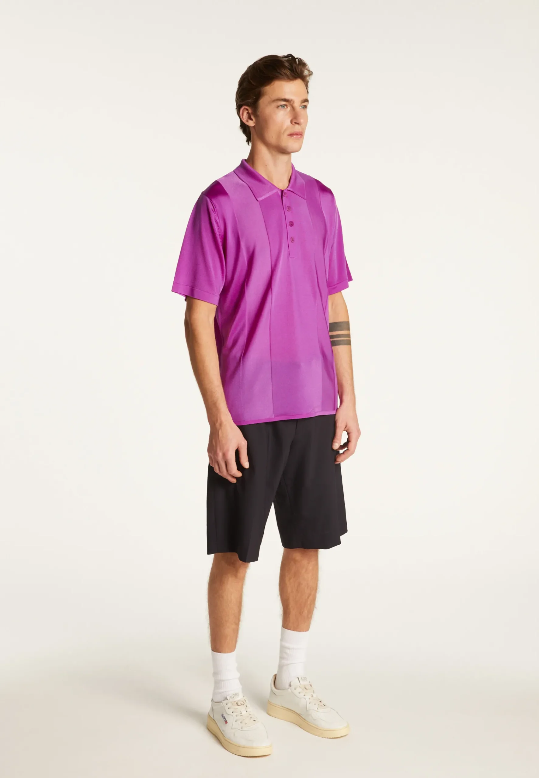 Montagut Polos Et T-Shirts-Polo en fil lumière - Milan 16-Violet clair