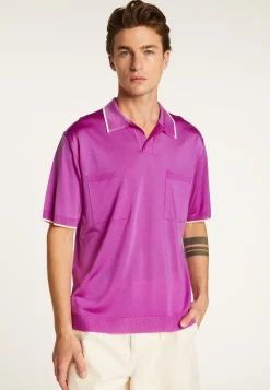 Montagut Le Fil Lumière®-Polo en fil lumière - Milo 16-Violet clair