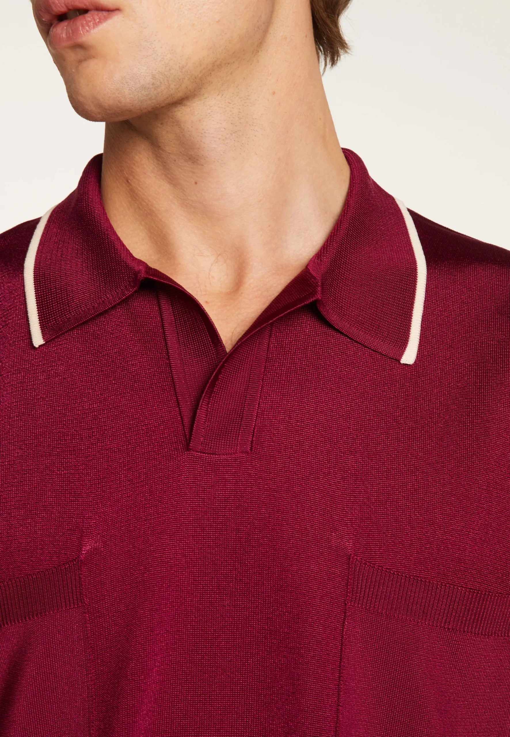 Montagut Le Fil Lumière®-Polo en fil lumière - Milo 51-Bordeaux