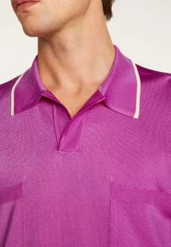 Montagut Le Fil Lumière®-Polo en fil lumière - Milo 16-Violet clair