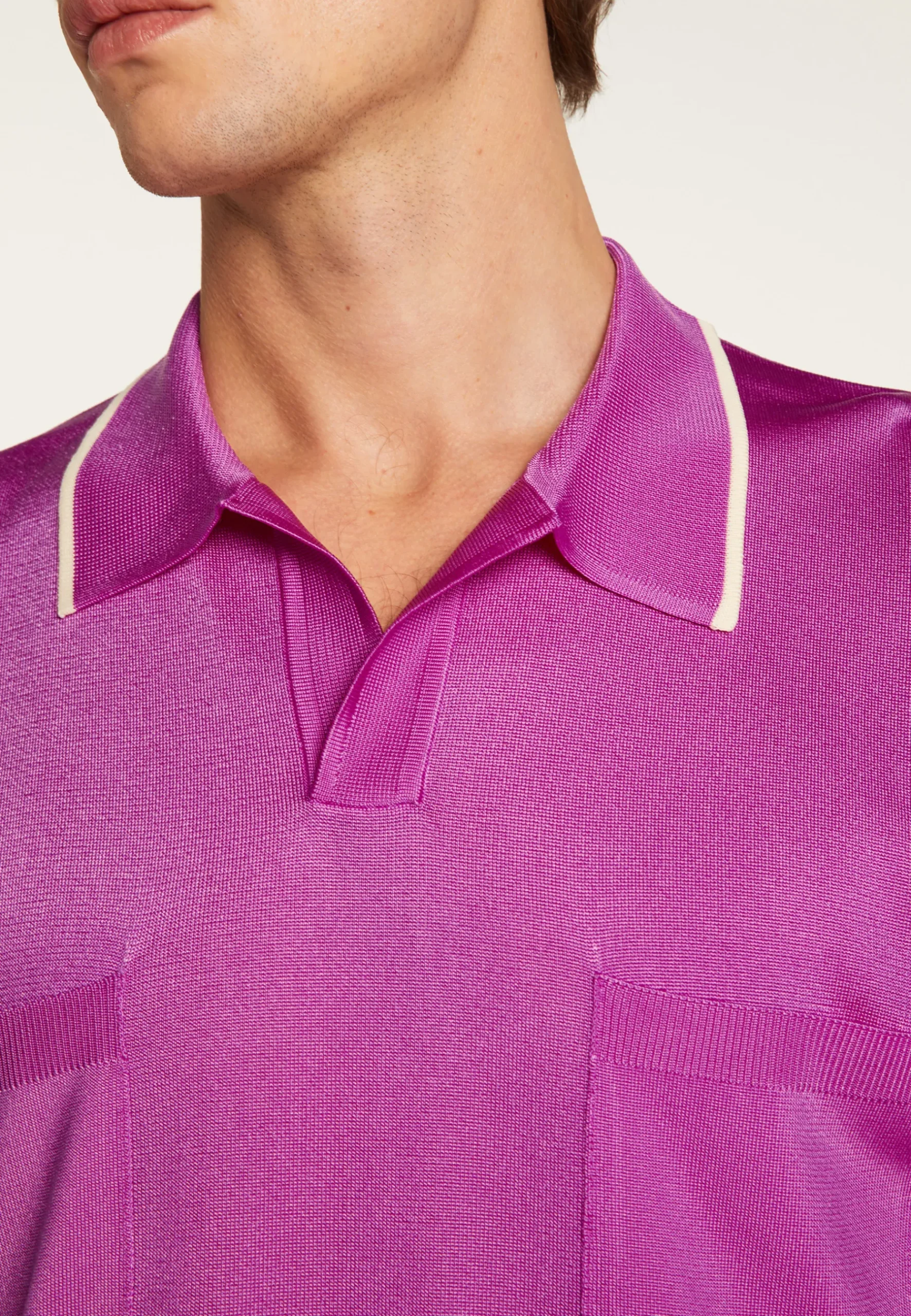 Montagut Le Fil Lumière®-Polo en fil lumière - Milo 16-Violet clair