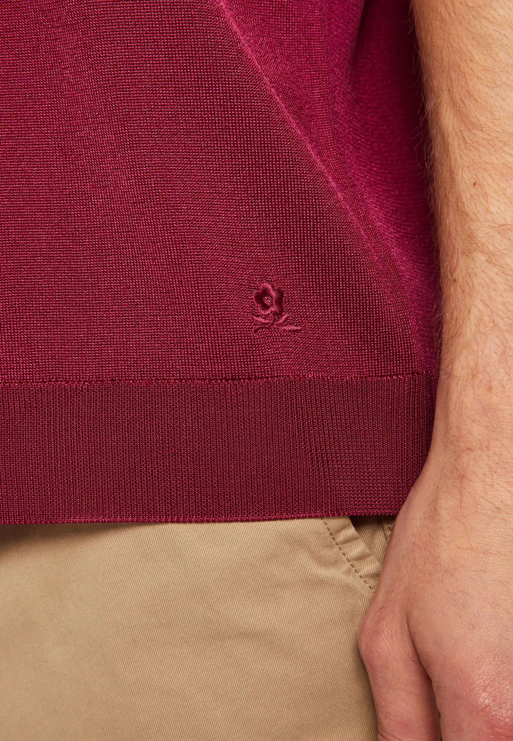 Montagut Le Fil Lumière®-Polo en fil lumière - Milo 51-Bordeaux